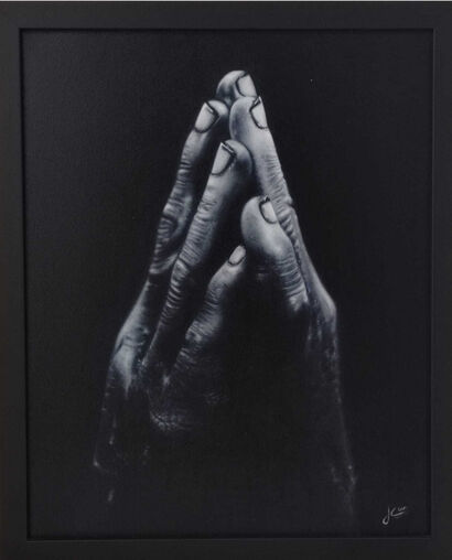 Praying hands - a Paint Artowrk by Angeles